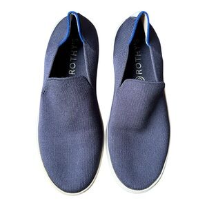 Rothy's Navy Blue Slip-On Knit Sneakers EUC size 8